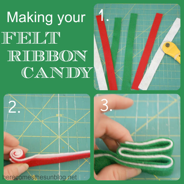 felt ribbon candy directions
