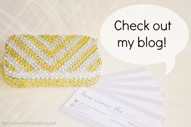 Here Comes the Sun:  Bling Out Your Business Card Holder Tutorial