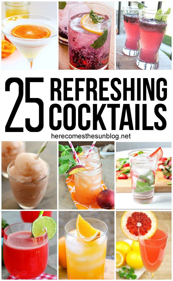 Check out all these delicious cocktail recipes! I can't wait to make them for my next party!