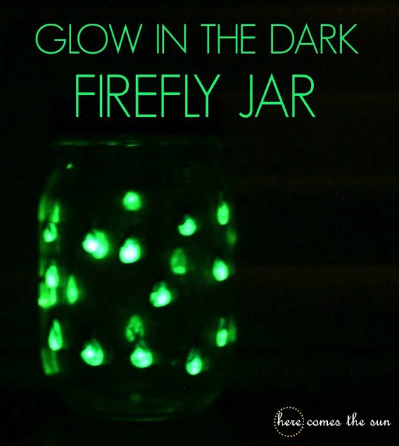 Here Comes the Sun: Glow in the Dark Firefly Jar