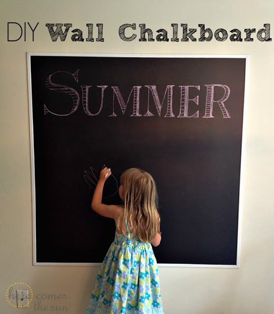 Here Comes the Sun: DIY Wall Chalkboard