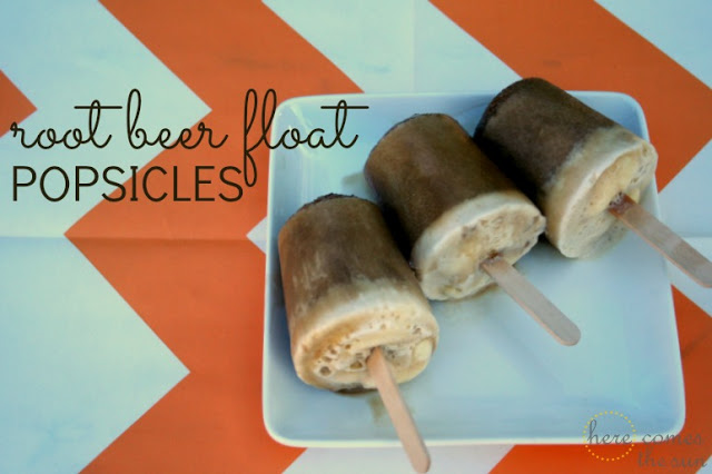 Here Comes the Sun: Root Beer Float Popsicles