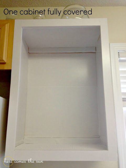 How to Update Kitchen Cabinets Using Contact Paper Tutorial