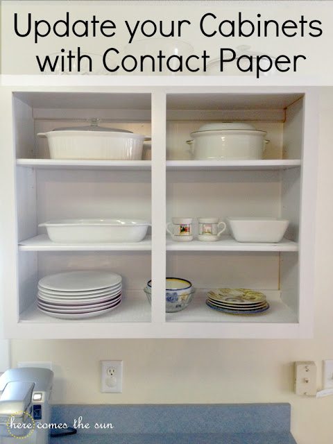 Update+your+old+cabinets+with+contact+paper