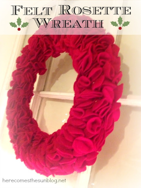 Felt Rosette Wreath