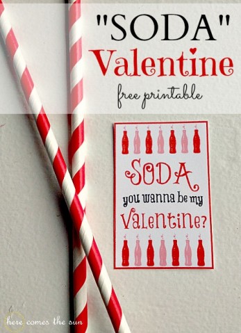 Soda Valentine free printable I herecomesthesunblog.net