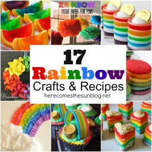 17 Rainbow Crafts and Recipes. Perfect for St. Patrick's Day! herecomesthesunblog.net