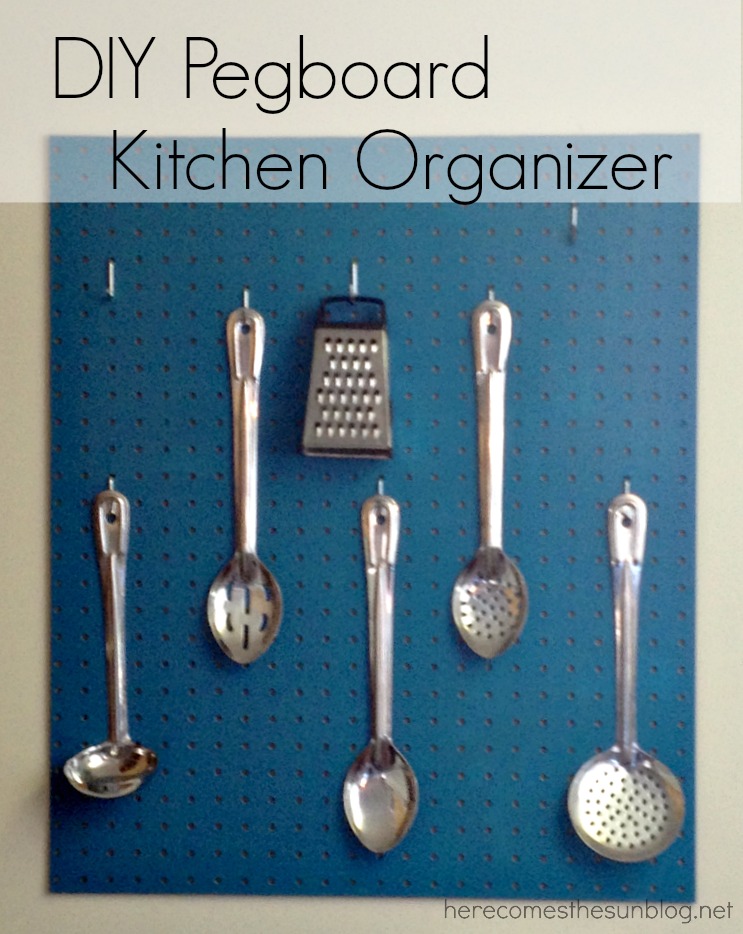DIY Pegboard Kitchen Organizer