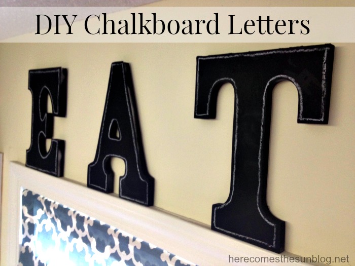 DIY Chalkboard Letters 