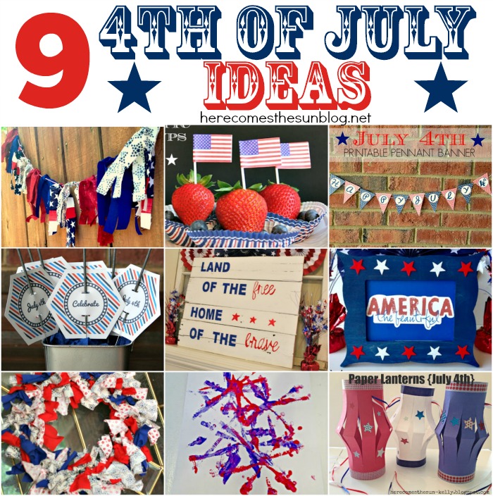 Nine 4th of July Ideas!! 