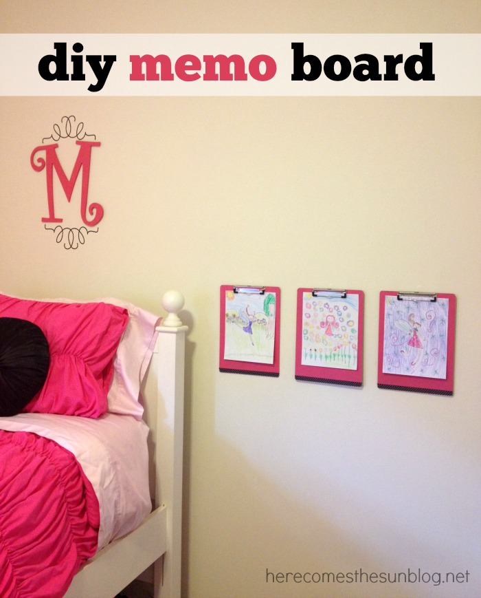 Create this colorful memo board to match any decor!