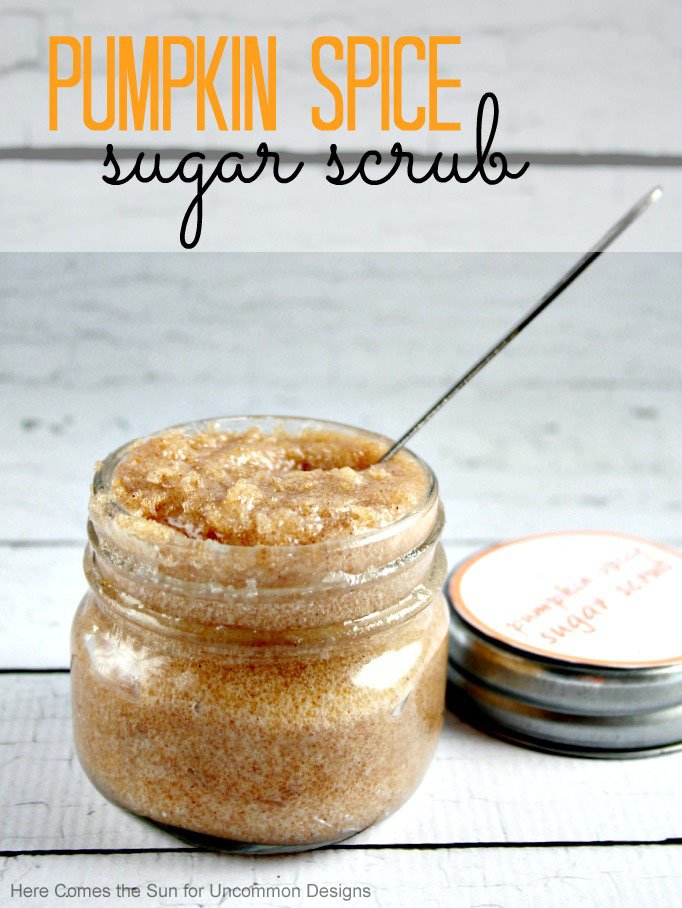 Pumpkin Spice Sugar Scrub - ONLY 3 INGREDIENTS!  Great for holiday gifts!
