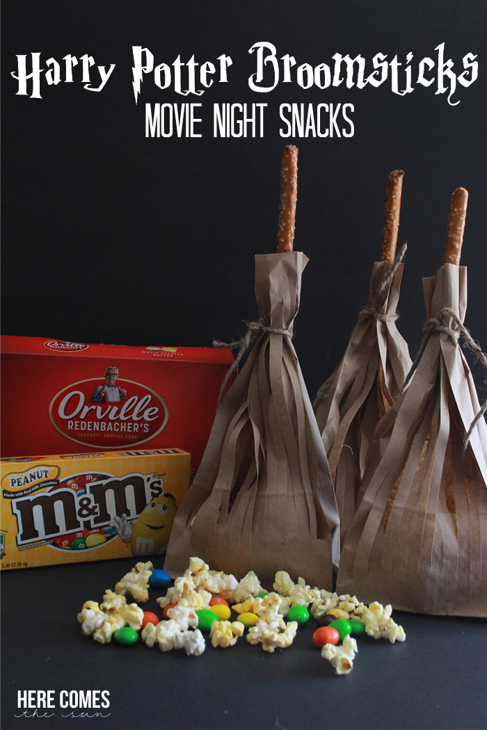 Make these adorable movie night snacks for your next Harry Potter viewing! #MovieNight4Less #ad