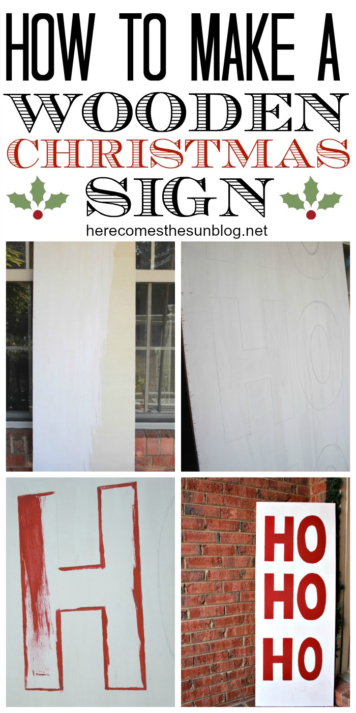 Create this statement piece Wooden Christmas Sign with @decoart paint!