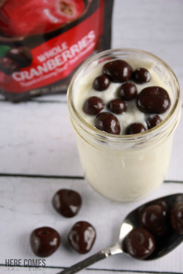 Delicious chocolate covered fruit parfait! #LoveDoveFruits #ad