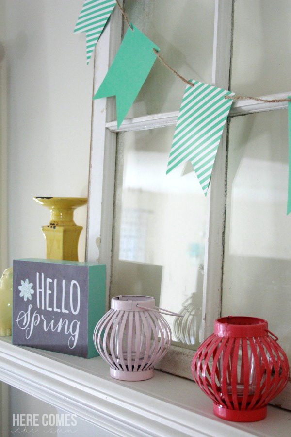 How to create a beautiful Spring mantel!