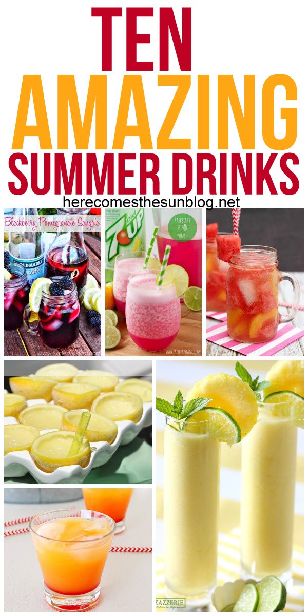 These summer drink recipes are delicious and refreshing!