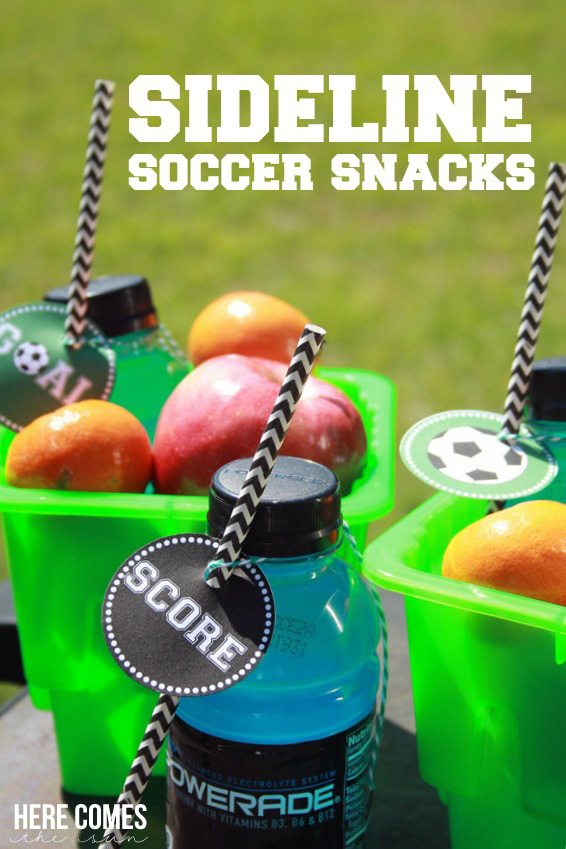 Create easy and fun soccer snacks for the team! #SidelineHero #ad