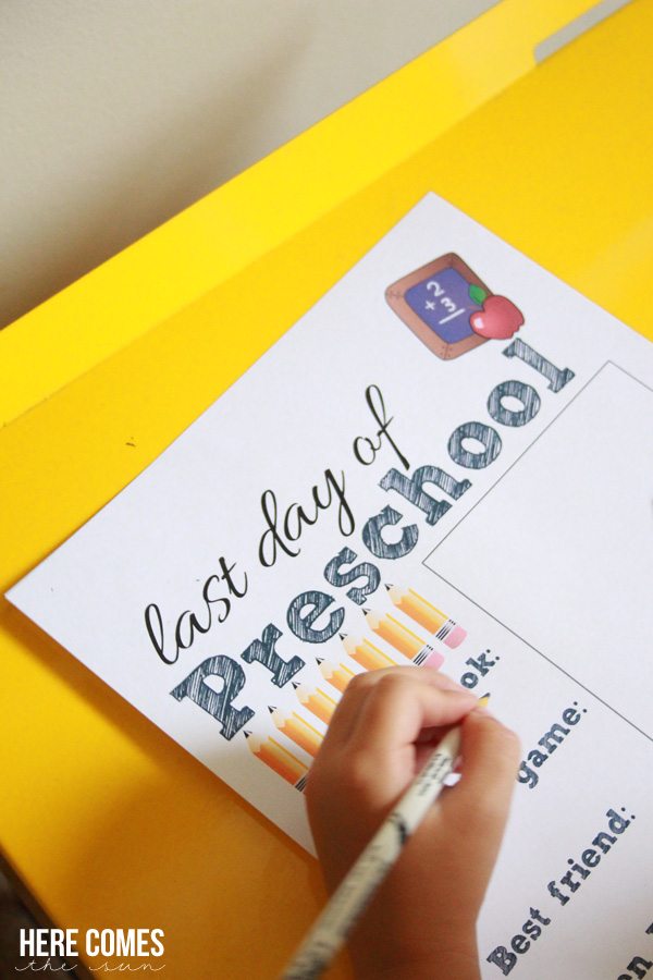 Last day of school printables are perfect for preserving memories!