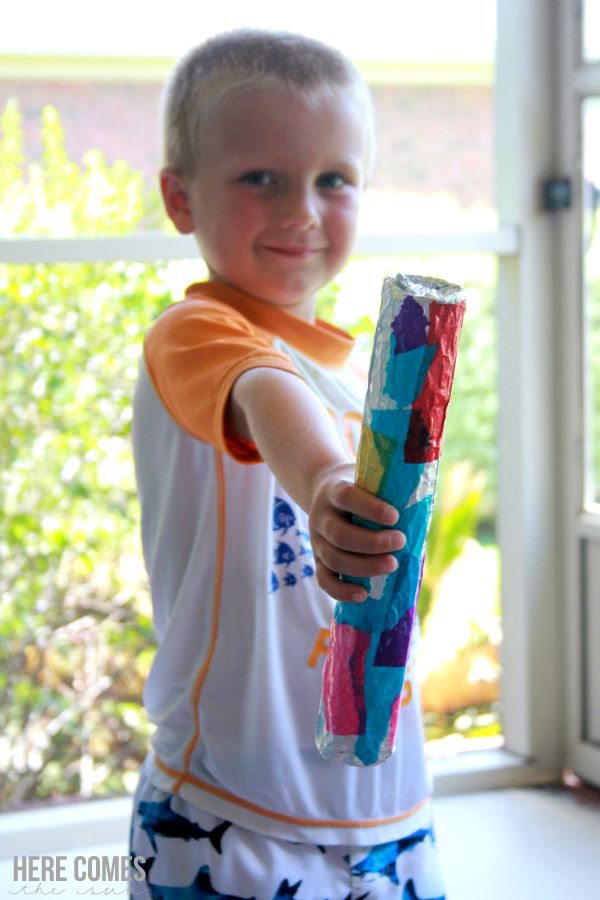 A DIY Rain Stick is an easy craft for summer fun!