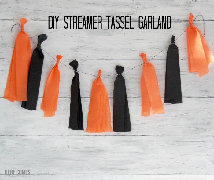 A Streamer Tassel Garland is a cheap and easy party decoration. Learn how to make one with this simple tutorial.