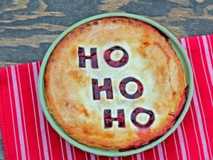 Christmas Cherry Pie - easy to make and so festive!