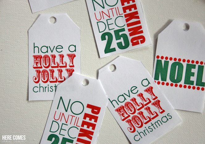 These printable Christmas gift tags will add a colorful touch to all your holiday gifts. 