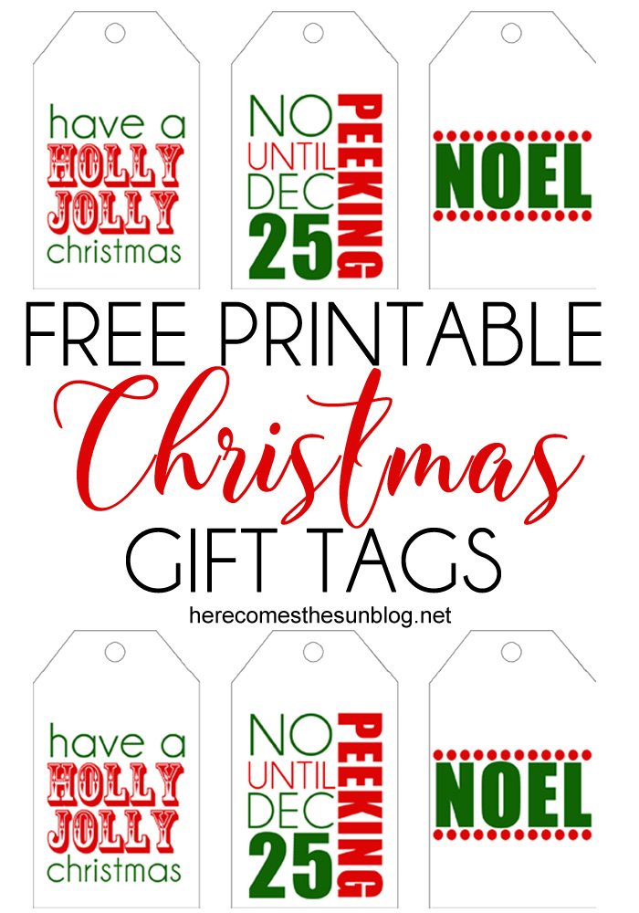 These printable Christmas gift tags will add a colorful touch to all your holiday gifts.