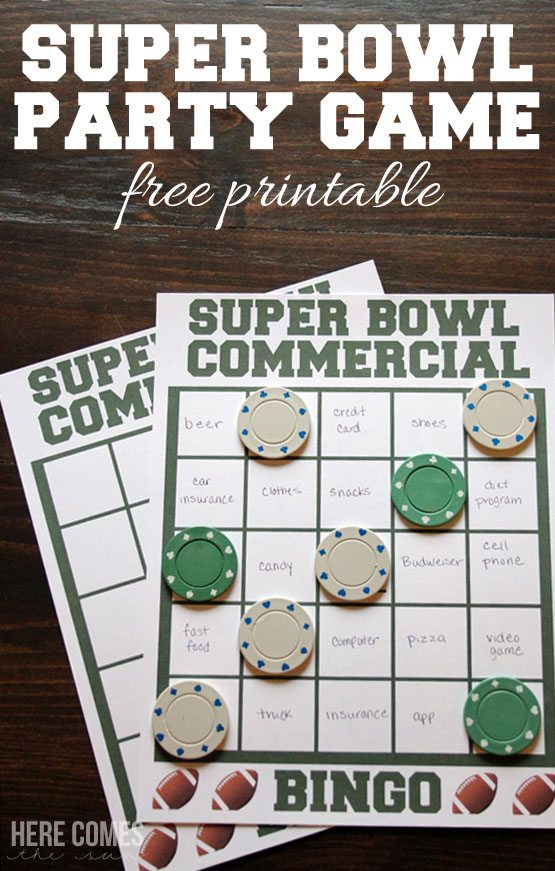 Print out this fun Super Bowl Party Game! Such a great idea to play during the game!