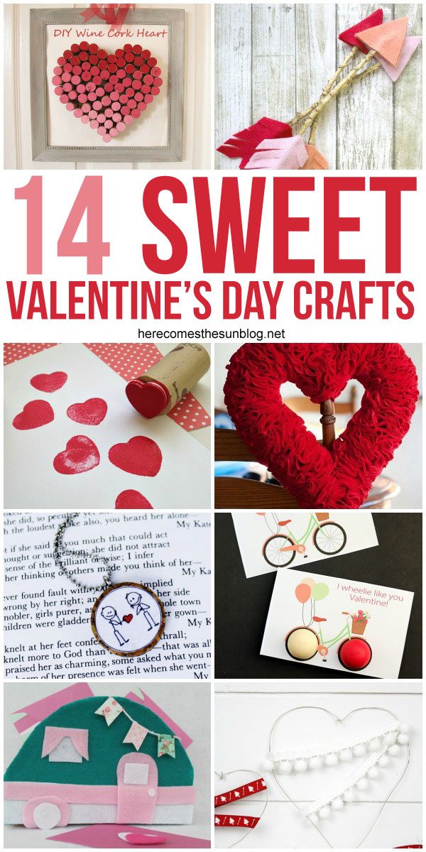 These Valentine's Day Crafts are so cute!  I just love that vintage camper Valentine card box!