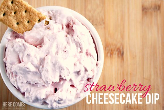 This strawberry cheesecake dip is so delicious! I could eat and entire bowl!
