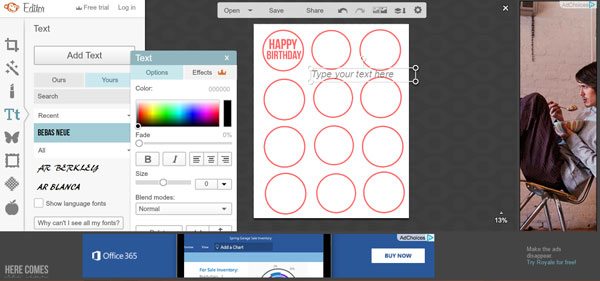Learn to create printables WITHOUT expensive software with this tutorial from herecomesthesunblog.net