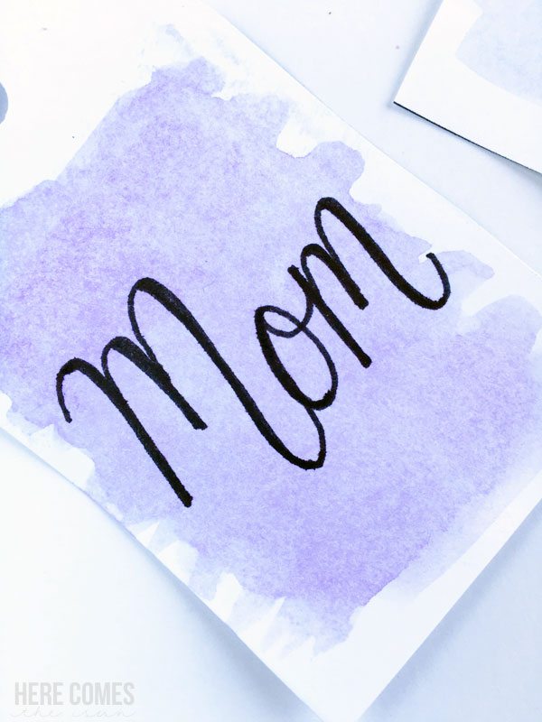 Hand lettered watercolor gift tags are the perfect touch for any gift. Learn how to make them with this easy tutorial at herecomesthesunblog.net