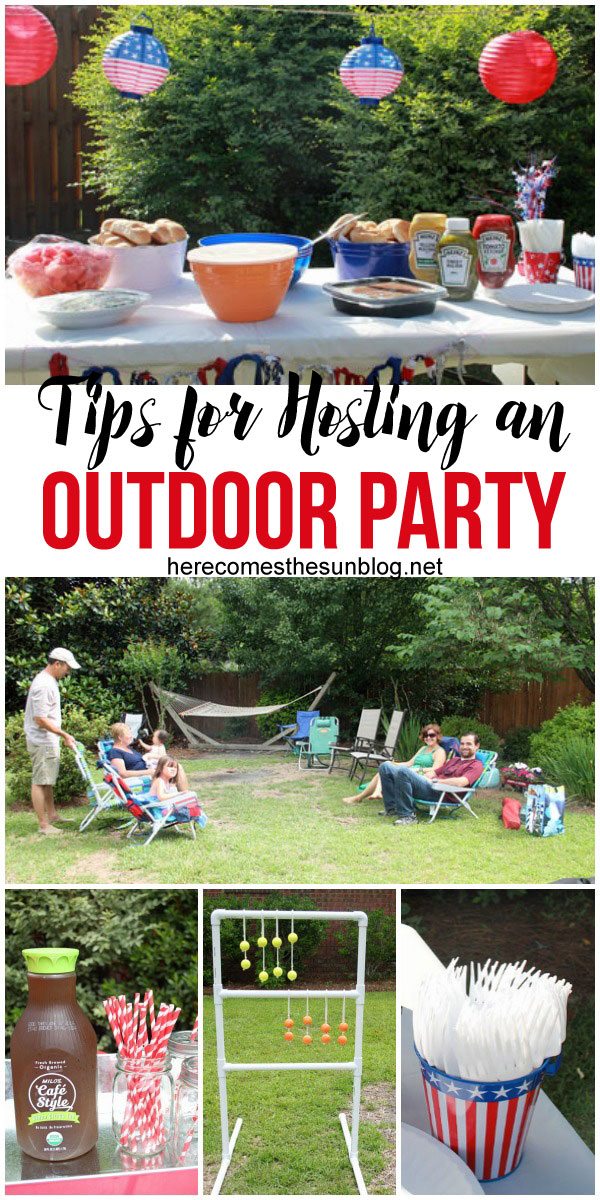 An outdoor party is easy to host with these simple tips!