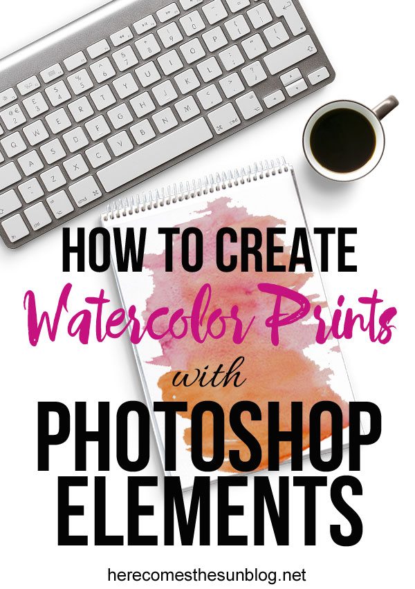 Learn how to create digital watercolor prints with Photoshop Elements!