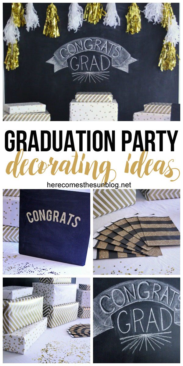 Decorating for a graduation party is easy with these tips!