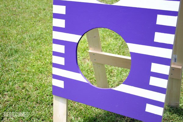 Create a fun DIY Football Toss with this step-by-step tutorial! #DIYWorkshop #sponsored