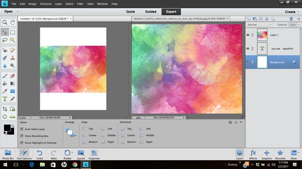Learn how to create watercolor brush lettering with Photoshop Elements