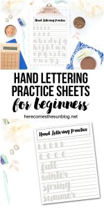 Use these hand lettering practice sheets for beginners to get started on your hand lettering journey.