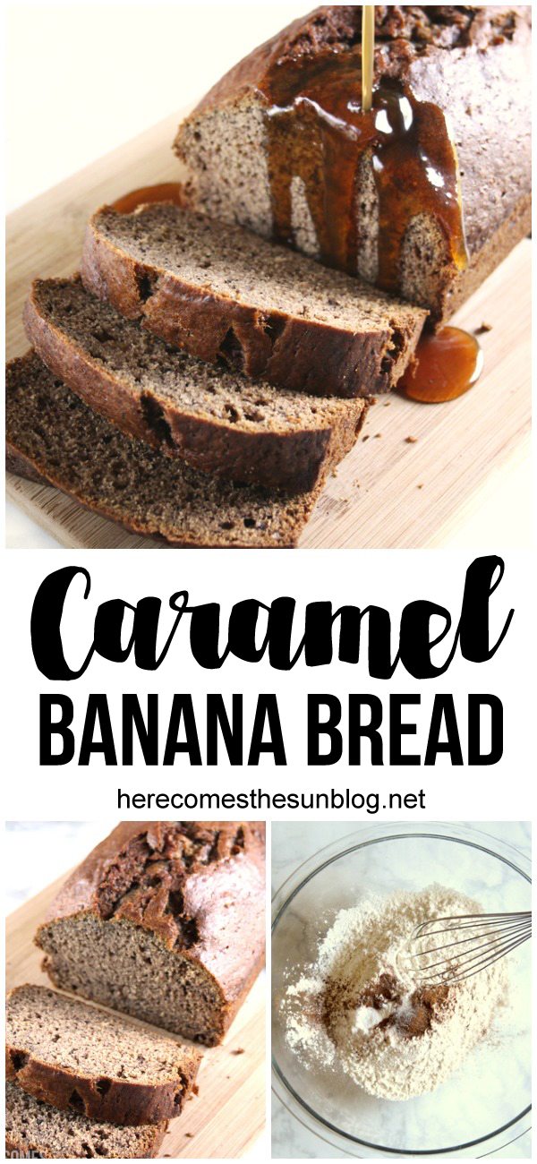 This delicious caramel banana bread makes for a decadent breakfast!