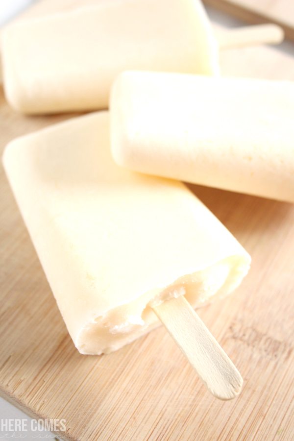Frosted lemonade popsicles are delicious on a hot summer day. It only takes 2 ingredients to whip up these tasty treats. Make some today!