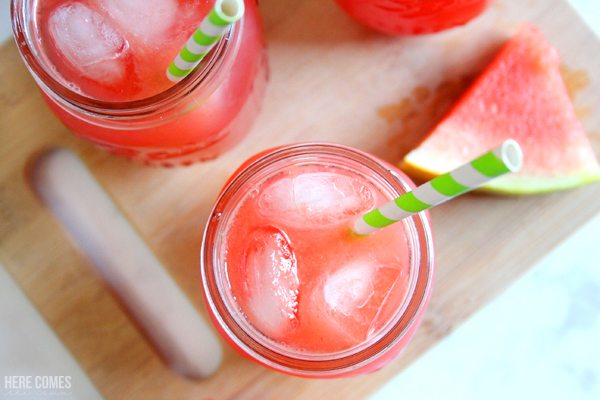 This watermelon lemonade is refreshing and delicious.