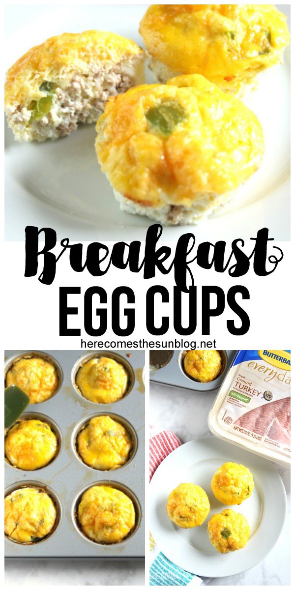 These delicious breakfast egg cups are easy to make ahead of time and perfect for busy mornings!