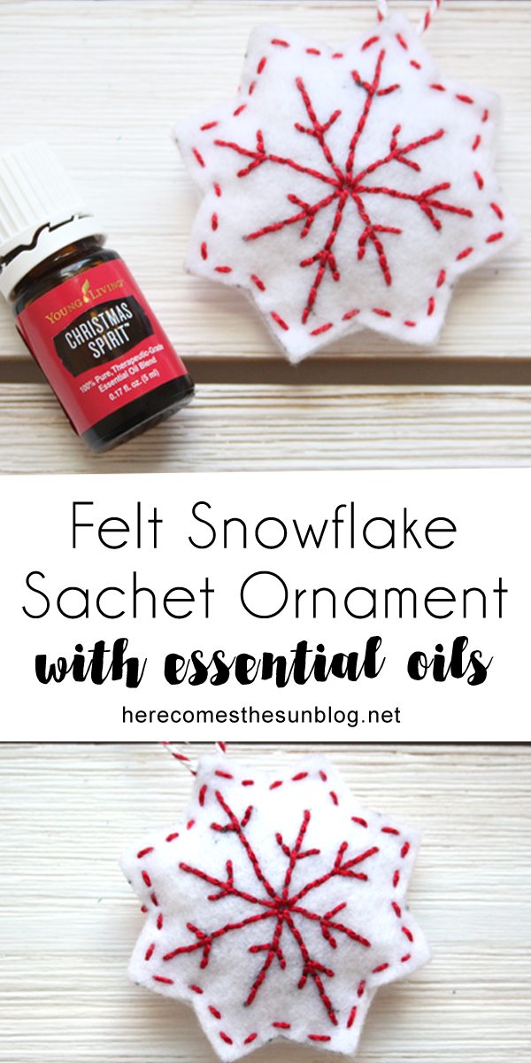 This felt sachet ornament is easy to make and makes a great holiday gift.