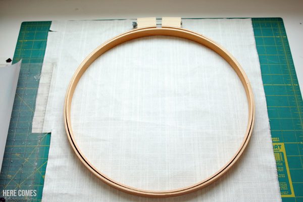 Make this adorable no-sew hoop art. No needle and thread needed!