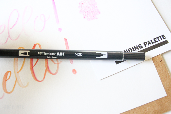 how to blend with tombow dual brush pens