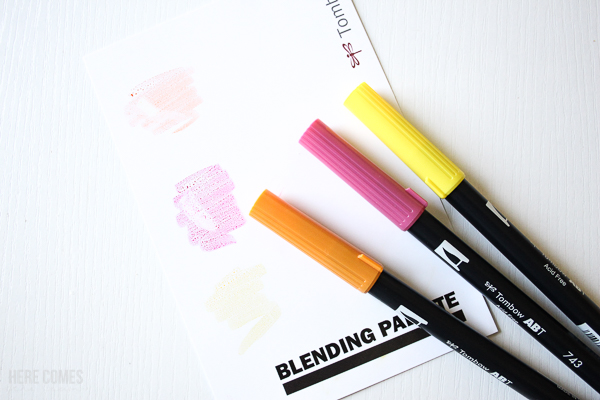 how to blend with tombow dual brush pens