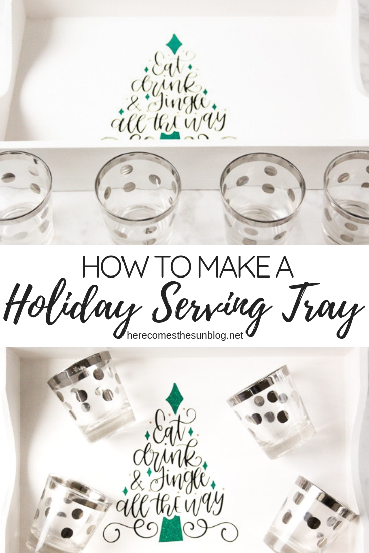 holiday serving tray